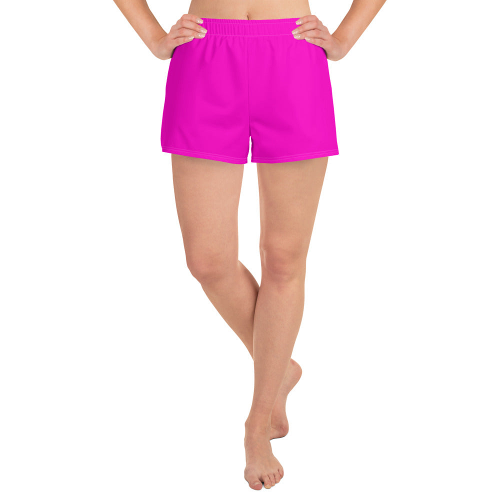 Hot Pink In Moderation Unisex Athletic Shorts