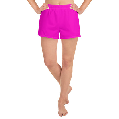 Hot Pink In Moderation Unisex Athletic Shorts