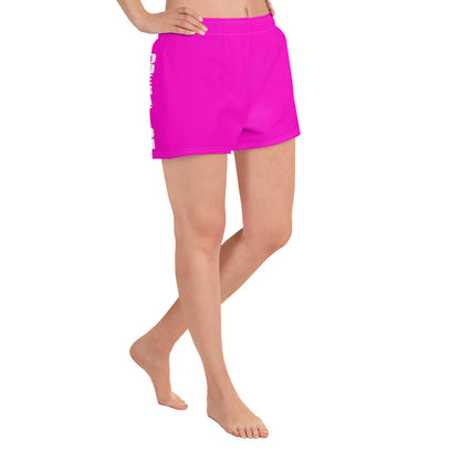 Hot Pink In Moderation Unisex Athletic Shorts