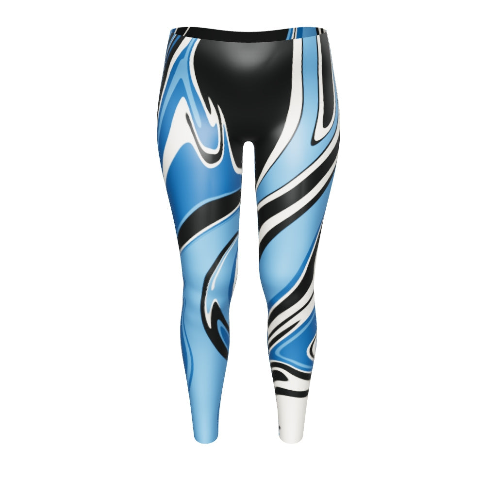 Blue Swirls Leggings