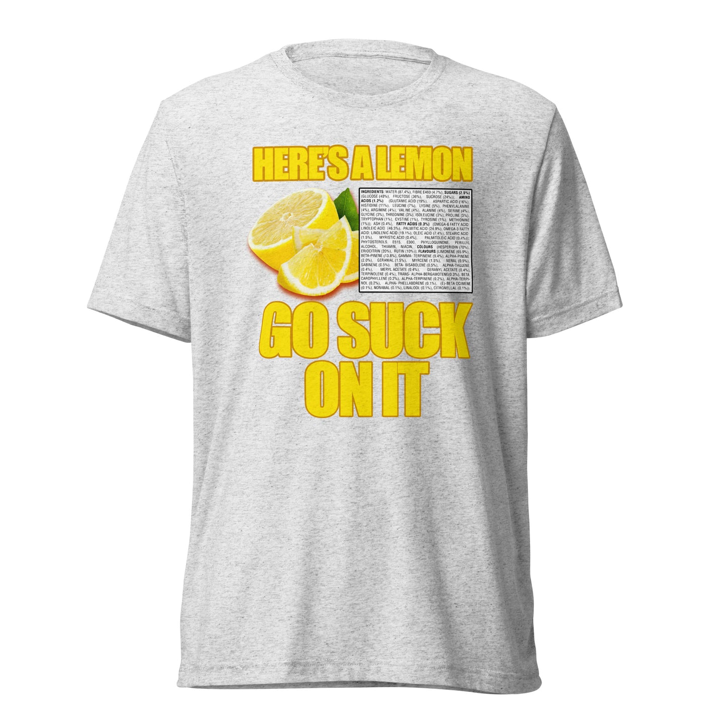 Suck A Lemon | Unisex Tri-Blend T-Shirt | Bella + Canvas 3413