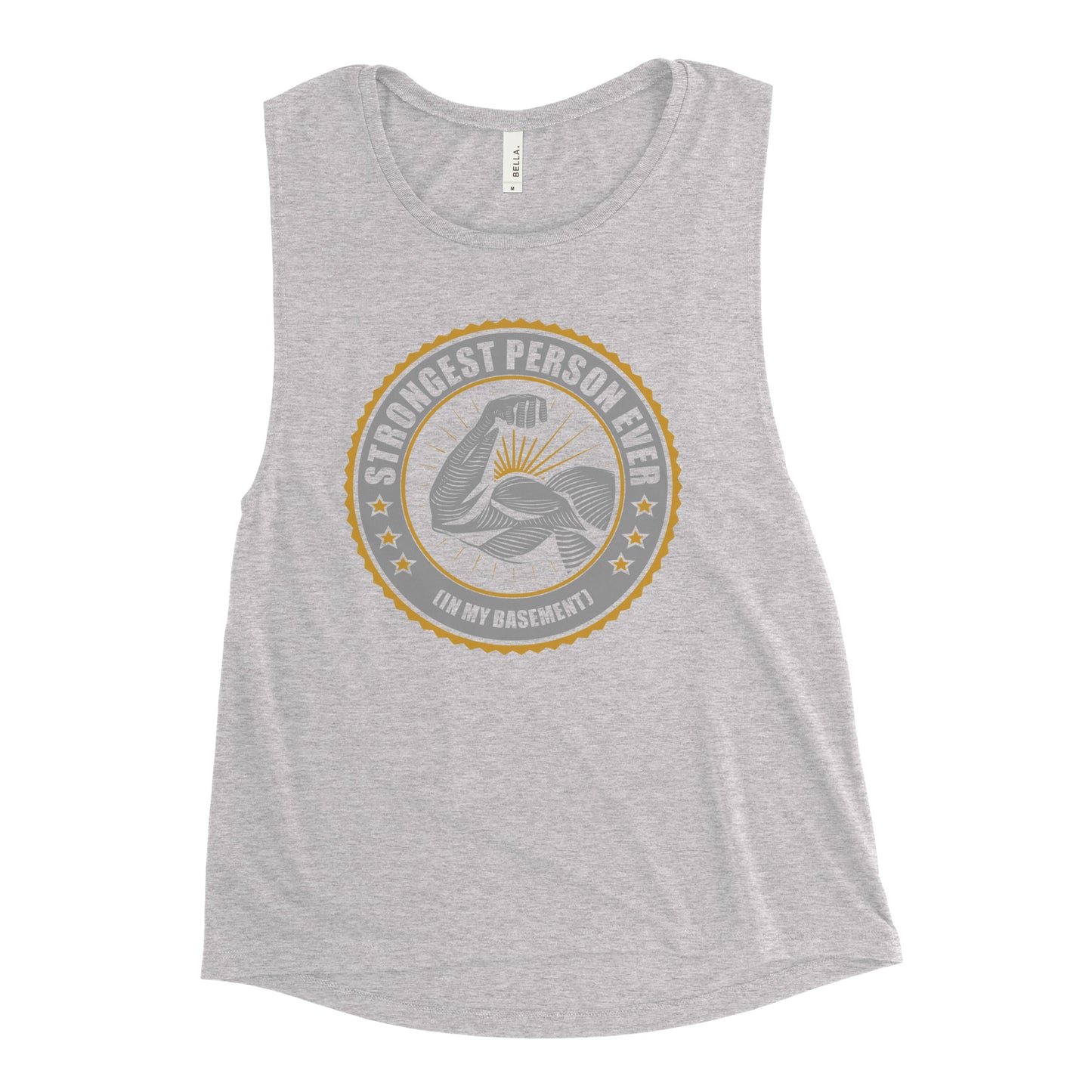 Strongest Person Ever Ladies’ Muscle Tank