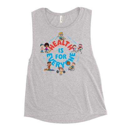Health Is For Everyone Ladies’ Muscle Tank