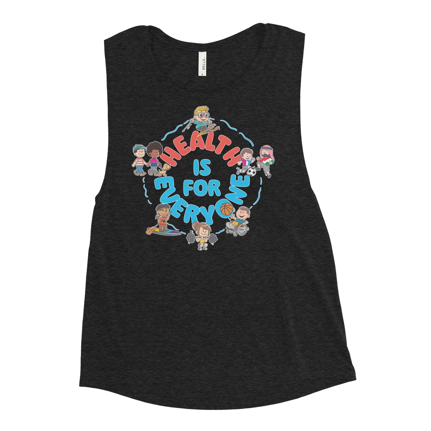Health Is For Everyone Ladies’ Muscle Tank